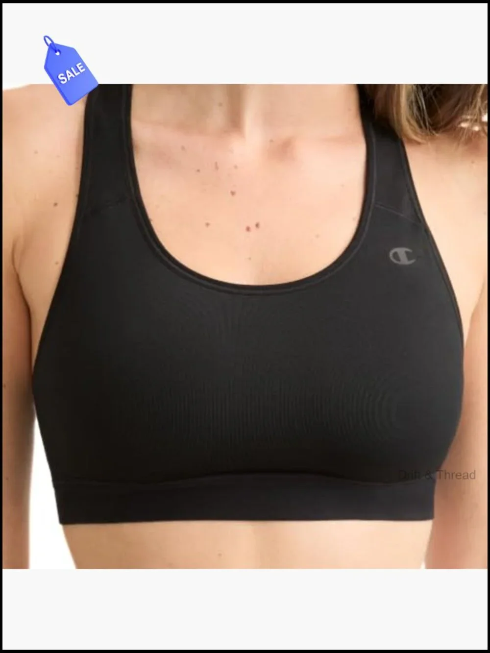 High-Impact Compression Sports Bra Moisture-Wicking Racerback